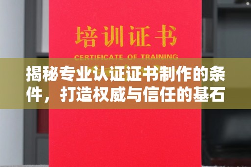 双桥揭秘专业认证证书制作的条件，打造权威与信任的基石