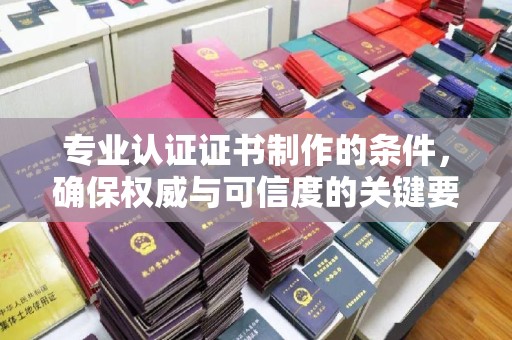 双桥专业认证证书制作的条件，确保权威与可信度的关键要素