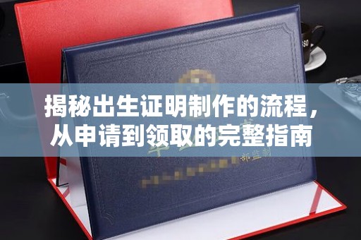 双桥揭秘出生证明制作的流程，从申请到领取的完整指南